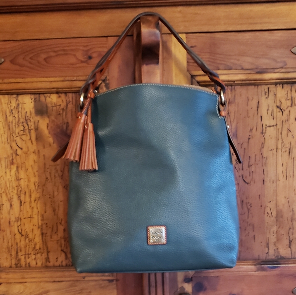 EUC Deep Teal Dooney & Bourke Shoulder Tote Bag